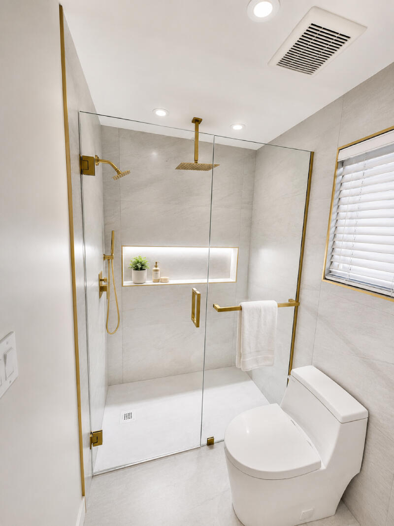 Modern Walk-In Shower Bathroom